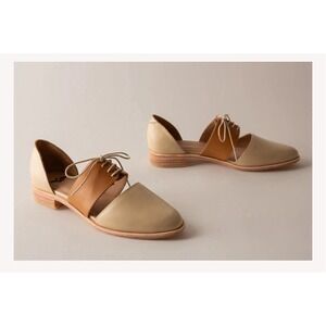 Fortress of Inca Carmen Tan Beige Lace‎ Up Oxford Shoes EU40